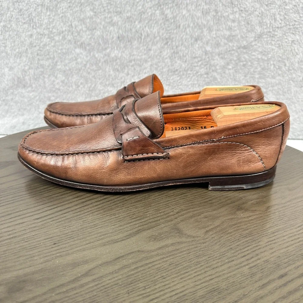 Santoni penny loafers